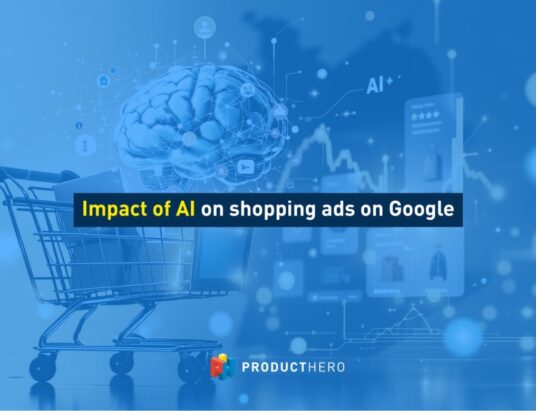 photo showing subtitle sayin The Impact of AI on shopping ads on Google