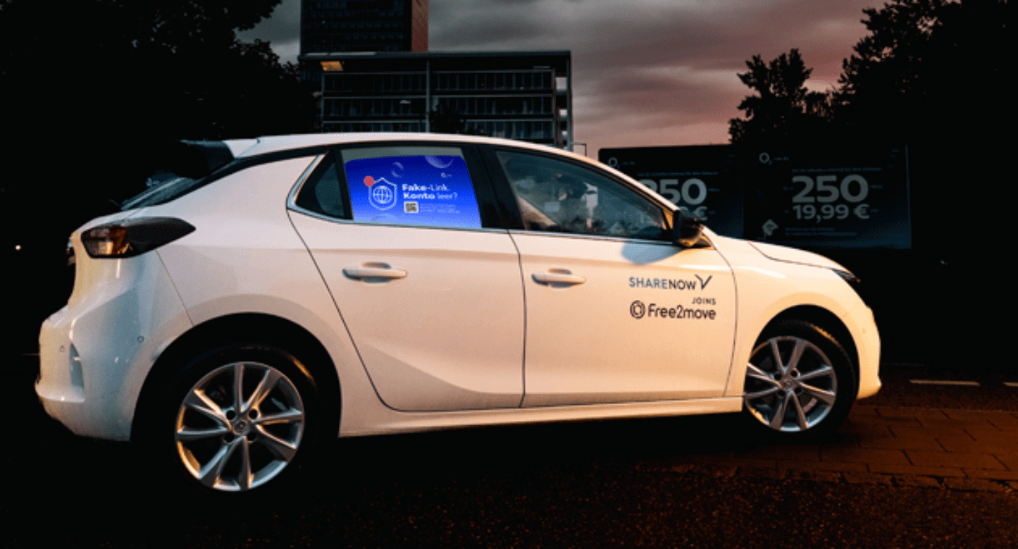 O2 Telefónica tests car-sharing DOOH with Free2Move and Screenery, bringing dynamic, targeted ads to major German cities.
