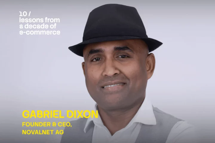 The picture of Gabriel Dixon, Founder & CEO of Novalnet AG for the interview in Behind the Click Podcast