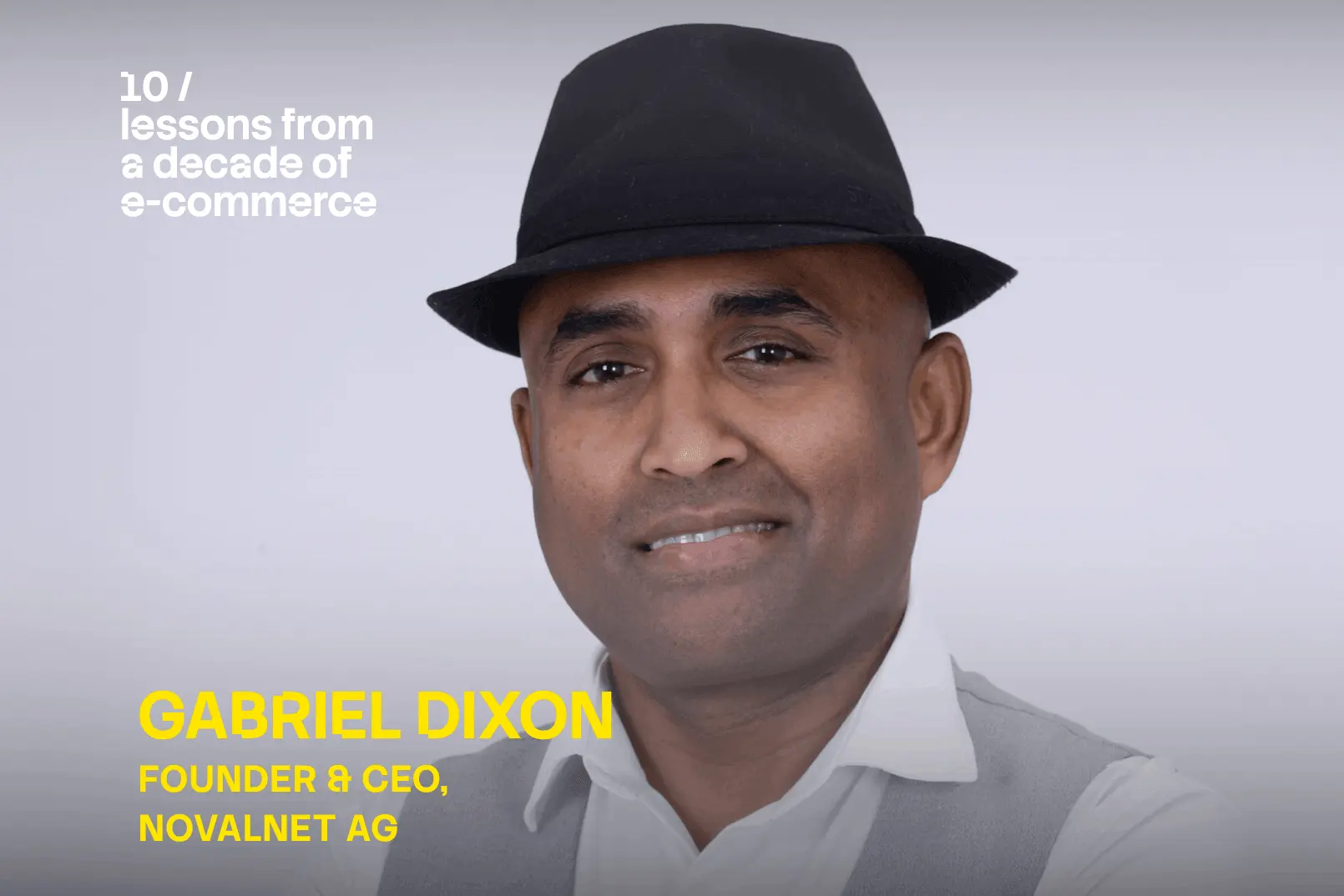 The picture of Gabriel Dixon, Founder & CEO of Novalnet AG for the interview in Behind the Click Podcast