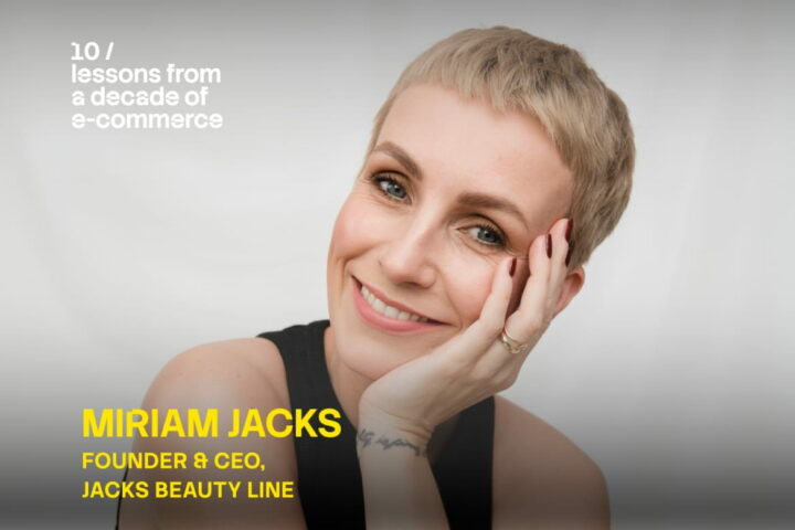 Picture of Miriam Jacks, Founder & CEO of JACKS beauty line illustrating her interview led by E-commerce Berlin Expo